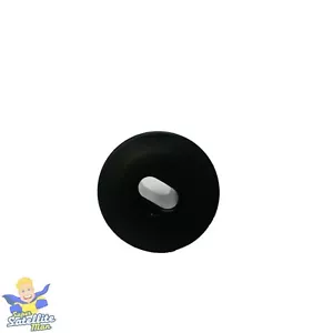 TOTALMENTE NUEVOS 5 X NEGRO DOBLE ALTAVOZ TV OJALES DE ENTRADA POR CABLE ARBUSTOS DE PARED - Imagen 1 de 3