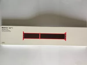 NEW Original Apple Watch NIKE Sport loop 44mm 45MM 46MM Bright Crimson/Black red - Picture 1 of 11