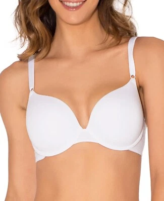 NUEVO SIN ETIQUETAS~ Sujetador Camiseta Fruit of the Loom Talla 38D Blanco Con Aros Clásico L24 Foto 1 de 4