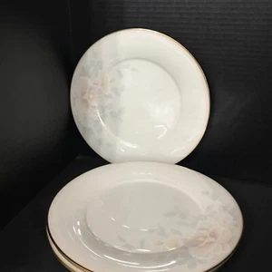 4- Noritake Sweet Surprise 10 5/8” Dinner Plate With Gold Trim And Flower Design - Picture 1 of 5