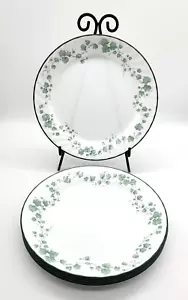 Vintage Corning Corelle Callaway Grün Efeu Wirbelrand Essteller 10" 6er Set USA - Bild 1 von 14