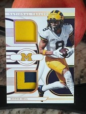 2023 National Treasures Ronnie Bell Prime 8/10 Jersey Number Match Michigan