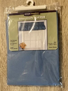Vintage Home Essentials Window Balloon Topper Wedgewood Blue Chintz Style - Picture 1 of 5