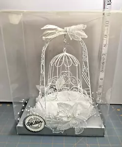 Vtg Wilton wedding cake topper wire lace bell 1993 open box unussed - Picture 1 of 7