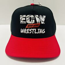 ECW Extreme Championship Wresting Snapback Hat Cap Black Red WWE WWF Retro