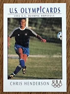 1992 Impel US Olympicards CHRIS HENDERSON #67 Calcio olimpico maschile USA - Foto 1 di 2
