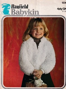 Hayfield 1236 Original Children's Knitting Pattern Jacket 4 Ply - Picture 1 of 1