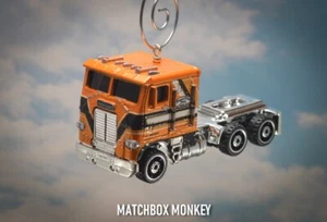 1979 Freightliner FLT Cabover Semi Tractor Truck Custom Christmas Ornament 1/64 - Picture 1 of 12