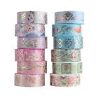 12x Sticker Tapes Cute Decorative Tape DIY Crafts Scrapbooking Stickers for Card