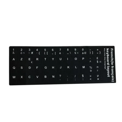 Black&White Standard Keyboard Stickers For German/English/Spanish H2 AU Hot T4G7 - Image 1 of 4