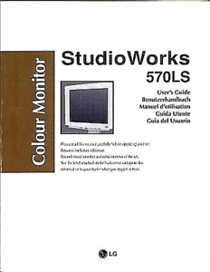 VINTAGE - LG Color Monitor Studio Works 570LS - User Guide Manual - Picture 1 of 1