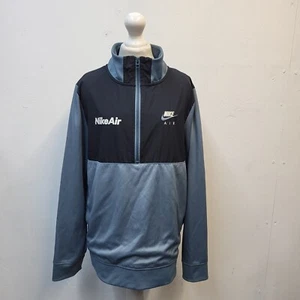 Nike Air Blue & Black High Neck Tracksuit Top Uk Boys Size XL DD924 - Picture 1 of 6