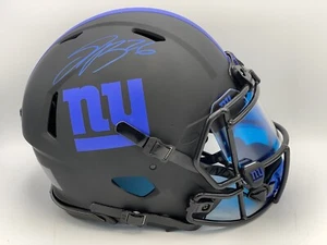 SAQUON BARKLEY Signed NEW YORK GIANTS Eclipse Speed Authentic Full Helmet EXTRA - Picture 1 of 9