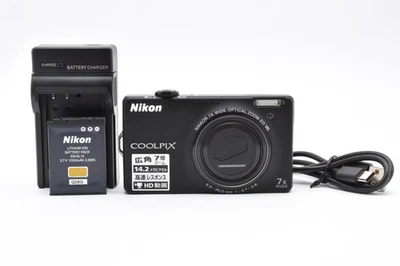 [MINT] Nikon COOLPIX S6000 Black 14.2MP Compact Digital Camera English Fr JAPAN - Image 1 of 4