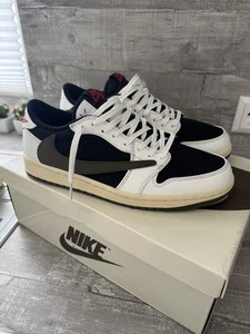 Travis Scott x Air Jordan 1 Low OG olive green Gr. 43 - Bild 1 von 8