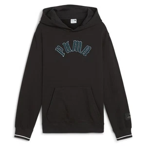 Puma Classics Play Paris Hoodie Boys Black Casual Outerwear 62645501 - Picture 1 of 2