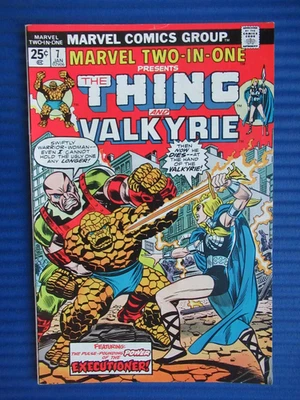 MARVEL TWO-IN-ONE # 7 - (FN-) -THING/VALKYRIE-THE POWER OF THE EXECUTIONER - image 1 of 4