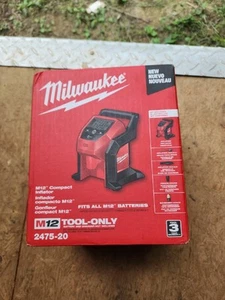 NUEVO Inflador de Neumáticos Inalámbrico Milwaukee M12 2475-20 12 Voltios Compacto 12V - Imagen 1 de 5