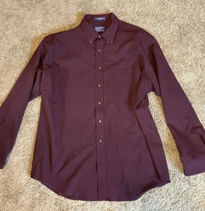 Pendleton Men's Long Sleeve Shirt Button Up Wool Maroon Burgundy Size XL - Picture 1 of 5