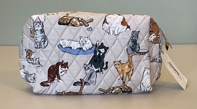 Vera Bradley A CAT'S LIFE Essential Medium Pouch ~ NWT - Image 1 of 3
