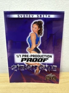 Sydney Smith 2024 Leaf Women Of Sports Clear Purple Pre Production Proof 1/1 - Picture 1 of 2