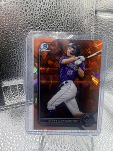 2022 Benny montgomery bowman orange ice bcp-73 /50 - Picture 1 of 2