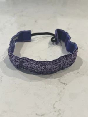 Sweaty Bands Purple Glitter Sparkle Running Race Athletic No Slip Headband Band - Image 1 of 4