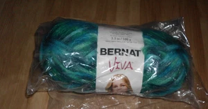 1 Knäuel Bernat Viva Garn super sperrig Farbe 51701 türkis Acryl/Nylon 3,5 Oz. - Bild 1 von 1