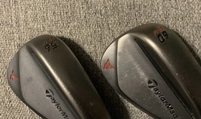 TaylorMade Milled Grind 2 MG2 Black LB 56* Sand Wedge & LB 60* Lob Wedge-Ladies - Image 1 of 4