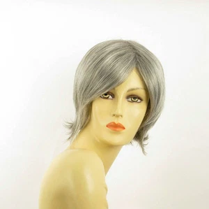 Perruque femme grise cheveux lisses ref  MARINA 51 - Picture 1 of 8