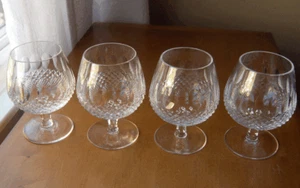 Waterford Colleen set of four large brandy snifters~Gothic mark~Ireland~Pristine - Picture 1 of 3