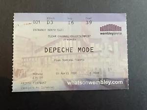 Depeche Mood Ticket 2006 - Picture 1 of 1