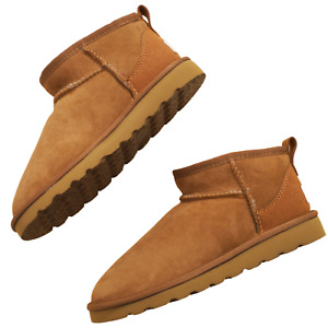 100% Australian Sheepskin UGG Ankle Boots Moccasins Slippers Shoes - Ultra Short