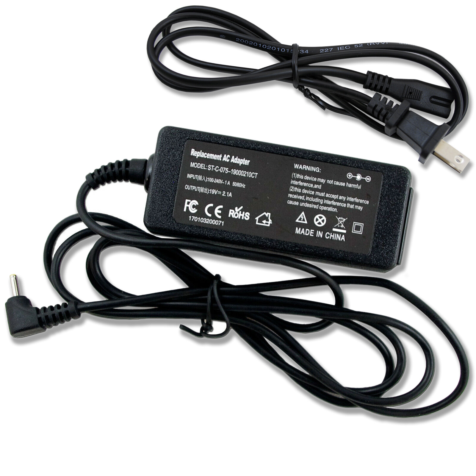 Ac Power Adapter Charger For Asus Eee Pc 1005ha 1005hab 1005hr 1008ha 40w Ebay