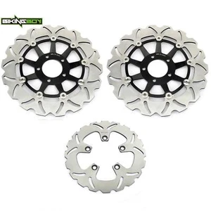 Front Rear Brake Rotors For Suzuki Bandit GSF1200S 95-05 RF900R 94-99 95 96 97 - Picture 1 of 12
