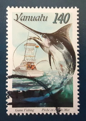 VANUATU 1996 140vt CTO Game Fishing Swordfish Michel 1003 Scott 672 Yt 998 4421 - Image 1 of 2