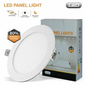 Luz de techo LED panel redondo luces descendentes de pared dormitorio lámpara de sala de estar Kicthen. - Imagen 1 de 4