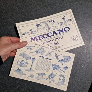 MECCANO manuel d' instruction 1+ FLYER pour boite  n° 000 - Picture 1 of 7