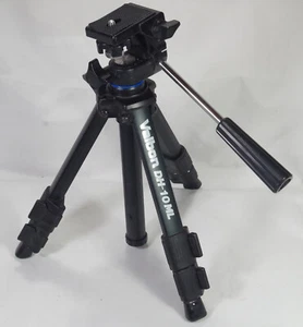 Velbon Tripod DH-10ML Aluminium Leg PH-346 3-Way Pan Head Vlogging Compact Light - Picture 1 of 16