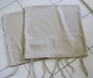 2 Ikea Ursula Kissenhülle Kissenbezug 65x65 cm beige Deko 100% Ramie TOP-Zustand - Bild 1 von 5