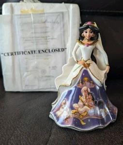 Disney Forever Jasmine Dresses and Dreams Princess Porcelain Bell Bradford 2004 - Picture 1 of 9