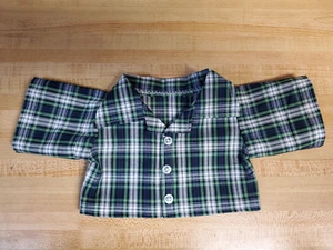 CAMISA A CUADROS AZUL VERDE Y BLANCO para parche de col CPK de 16" -18" - Imagen 1 de 1