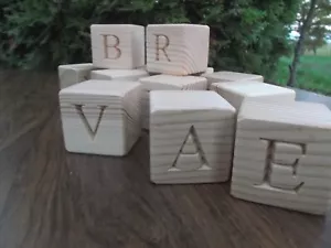 33 Wooden Latvian alphabet blocks, Educational gift, ABC, Latvian alphabet block - Picture 1 of 5