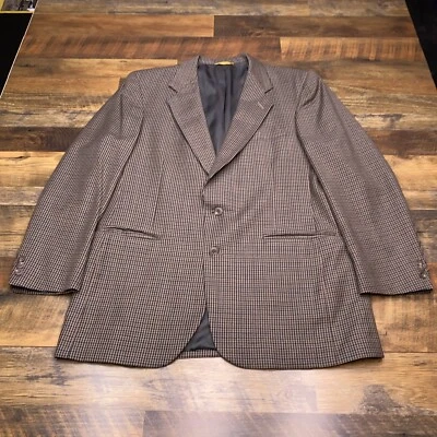 Blazer chaqueta deportiva vintage a cuadros de un solo pecho Kuppeheimer para hombre - talla 44 Foto 1 de 4