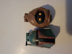 Star Wars Micro Machines Action Fleet Lot Of 2 Boba Fett Jawa Mini Heads - Picture 1 of 3