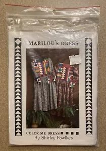 Color Me Patterns Shirley Fowlkes 109 Marilou's Dress Size 8-18 Patchwork Uncut - Imagen 1 de 4