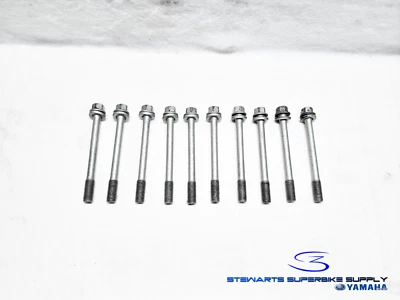 Yamaha YZF R6 2003-2005 JUEGO DE PERNOS DE EXTREMO SUPERIOR DE CULATA DE MOTOR 06-09 R6S FZ6 Foto 1 de 4