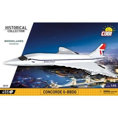 COBI-1917 Concorde Model Plane Building Bricks 455Pcs