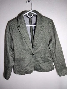 Lands End Womens Blazer Jacket Size S/P 6-8 Green Stripes New - Picture 1 of 3