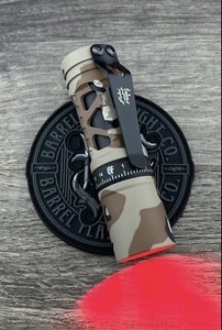 Barrel Flashlight Company USMC Camo EDC Torch Flashlight CWF Dragon Red 2nd COA